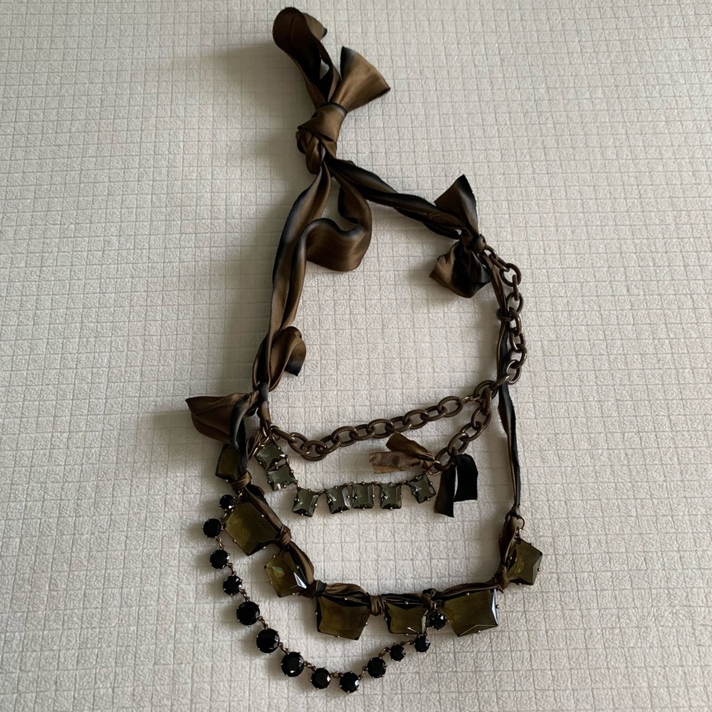 J Crew multi-layer gem necklace - Picture 10 of 14